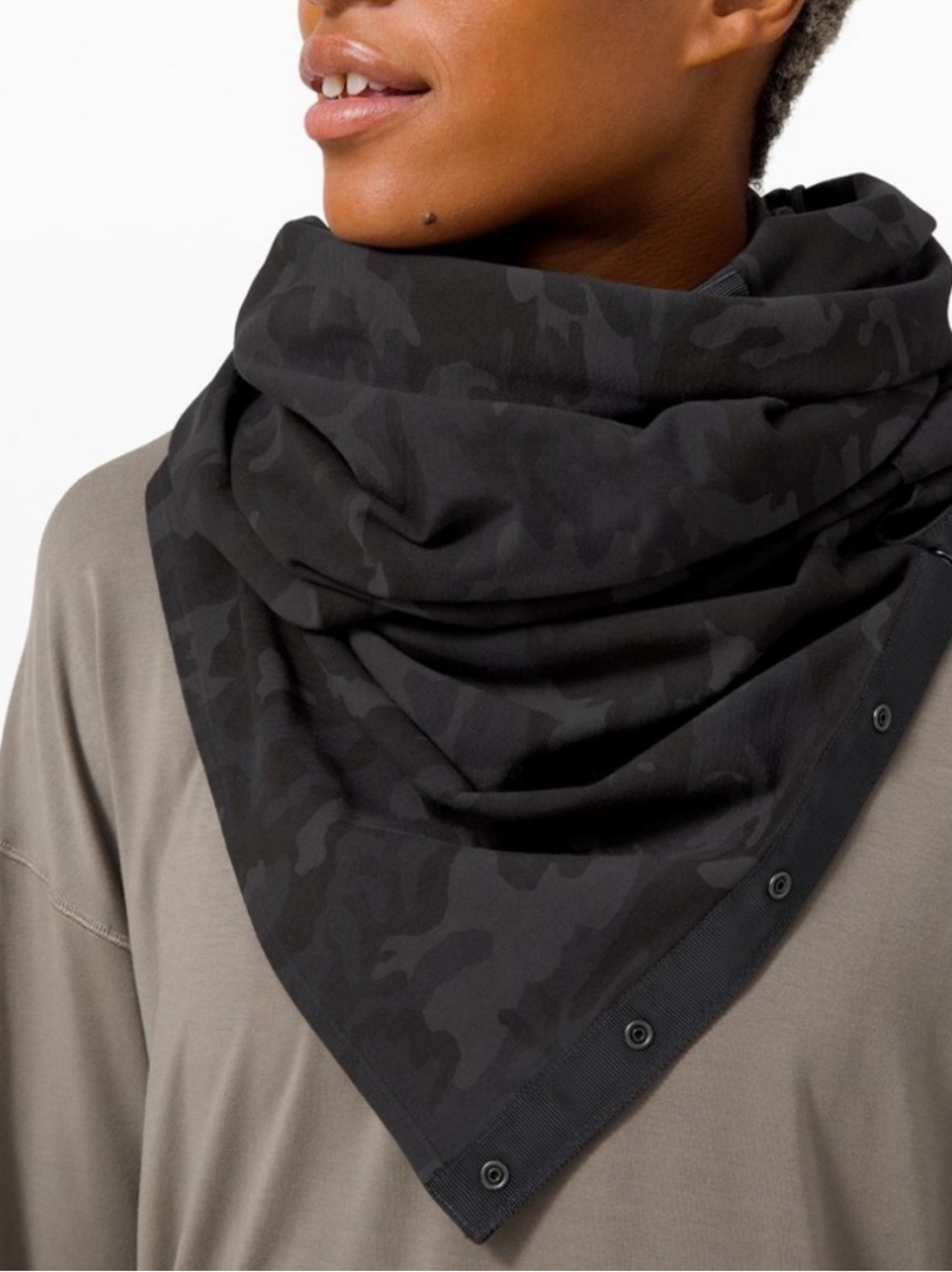 Lululemon Vinyasa Scarf Cotton Black Camo